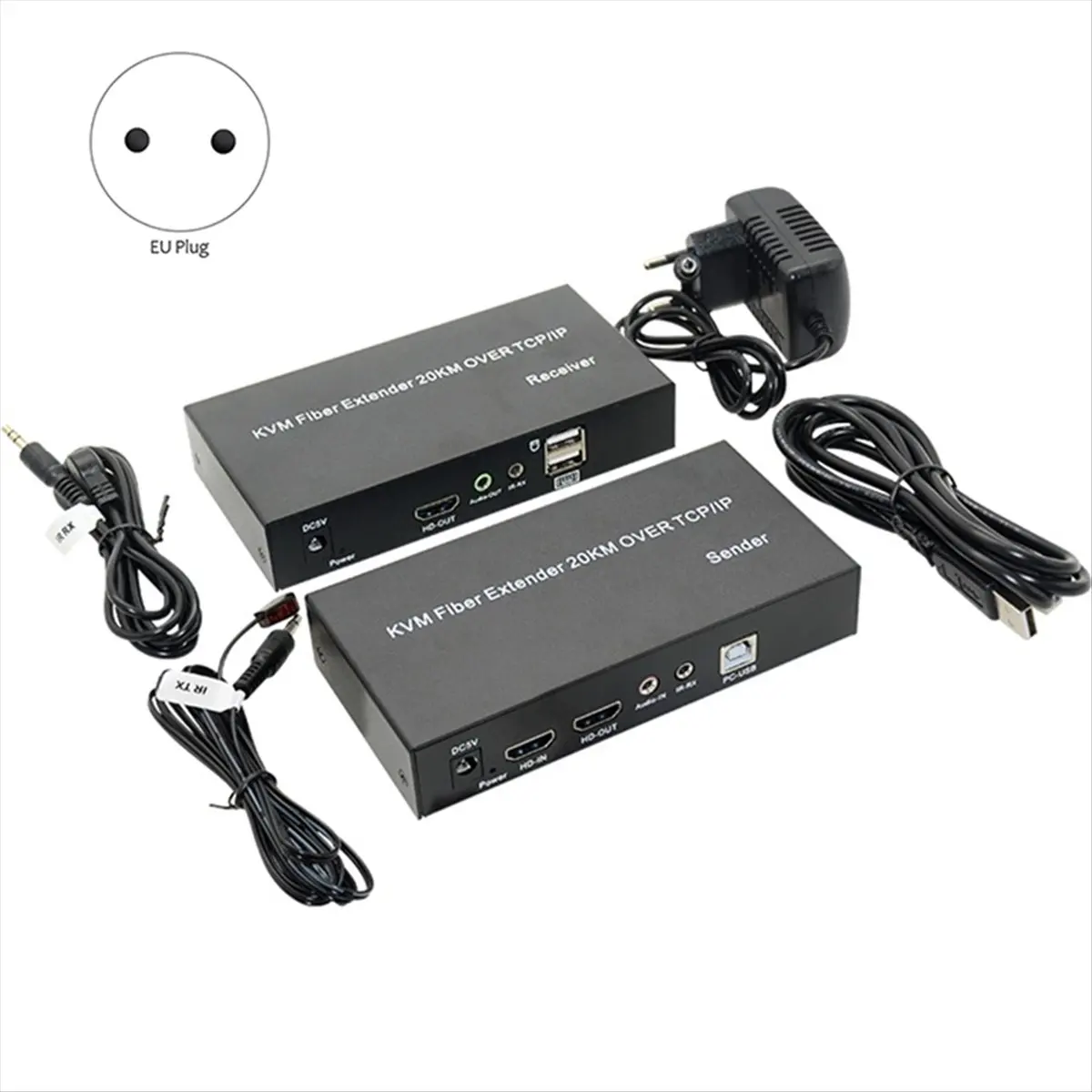 

AABFK 20 км IP HDMI-совместимый оптоволоконный KVM-удлинитель через Sing SC оптоволоконный кабель 1080P USB KVM оптоволоконный трансивер с вилкой европейского стандарта