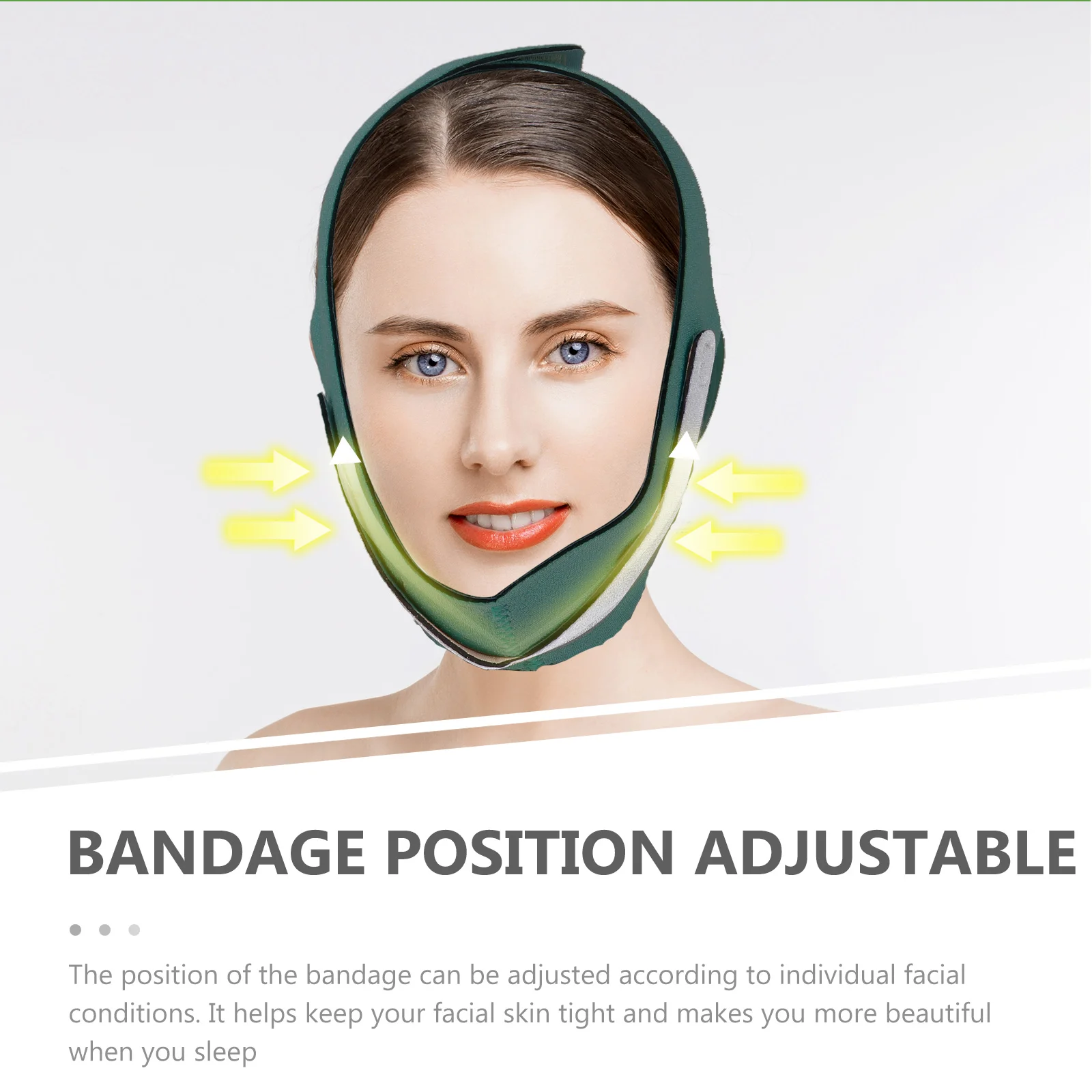 1 pc Gezicht Afslanken Lift Riem Herbruikbare Kinmasker Kaakband Gezichtscontouren Tool Huidverstrakking Elastisch Lifting Apparaat Verbetert