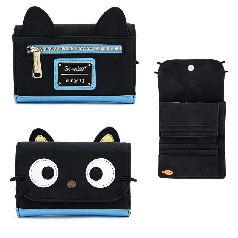 

Chococat Loungefly кошелек-клатч женский кошелек сумка для карт двойной складной кошелек для монет посылка для карт подарок подруге