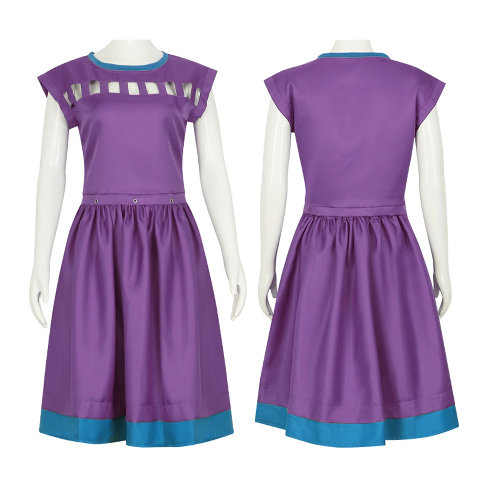 

Wheeler Cosplay Costume Girl Purple Dress Horror TV Drama Halloween Party Dress Stage Performance Uniform