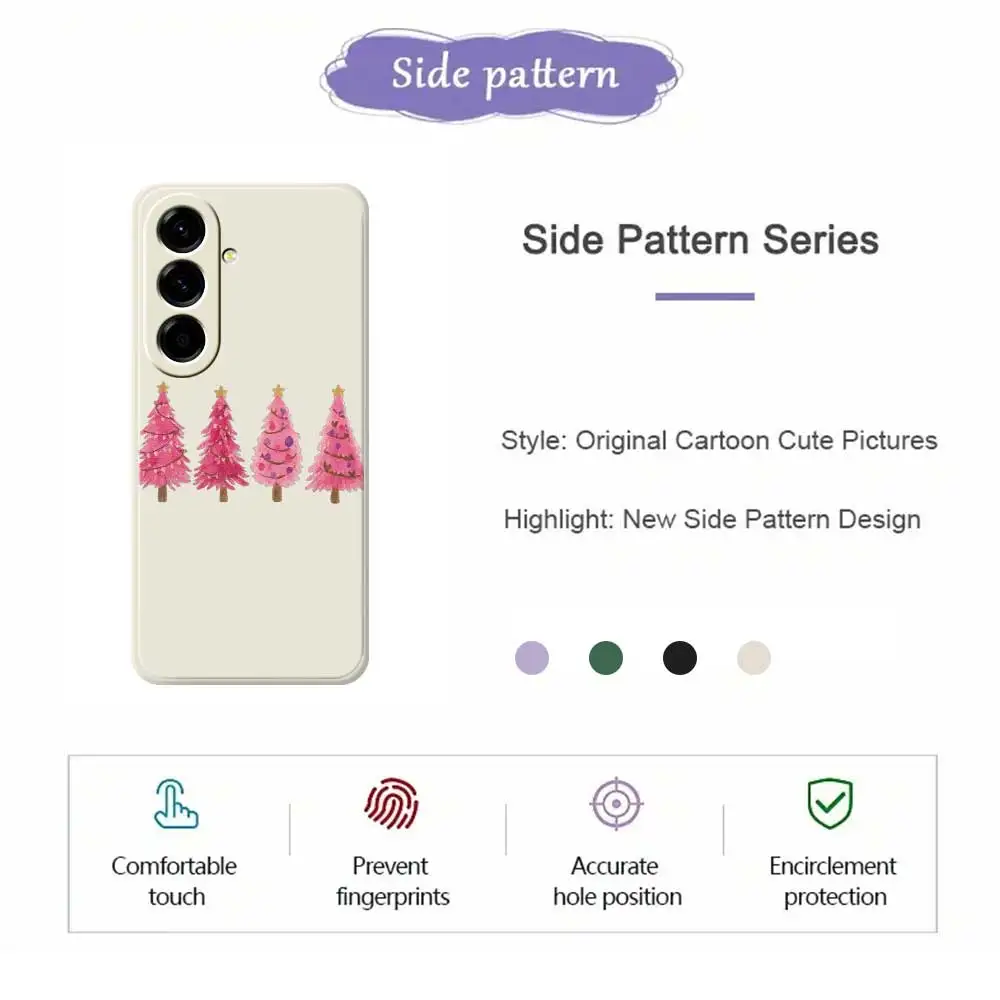 핑크 크리스마스 트리 폰 케이스 삼성 갤럭시 A56 A32 A23 A22 5G A32 A23 4G A55 A54 A53 A52 A51 A35 A34 A31 A25 소프트 커버