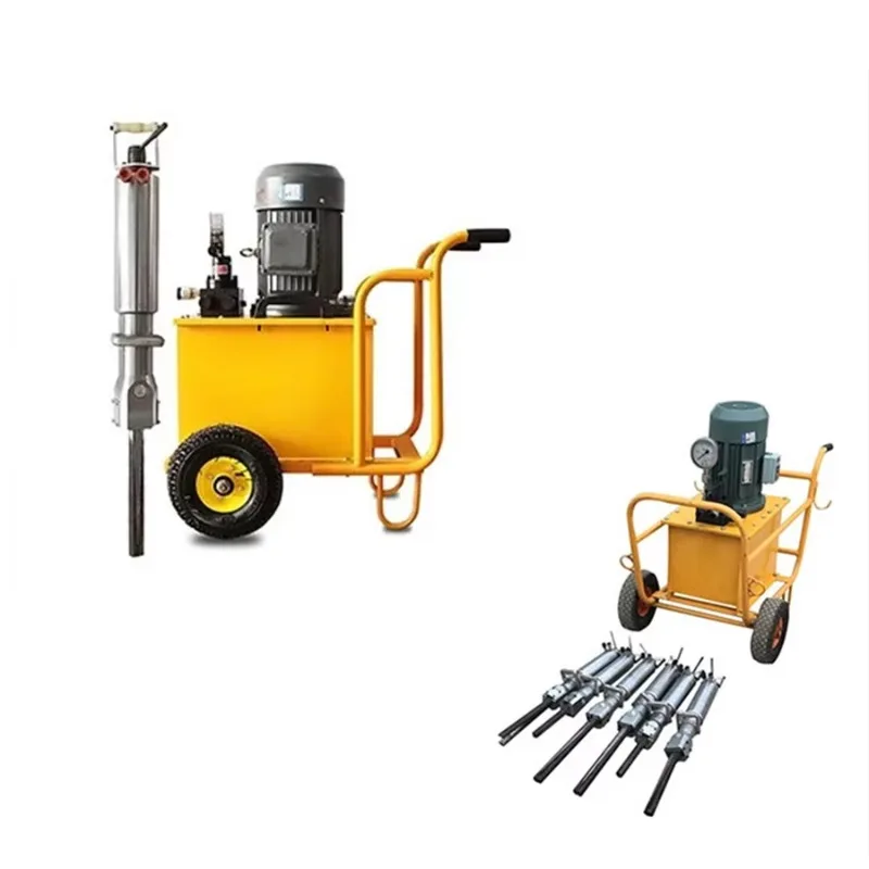 Cheap Hydraulic Rock Splitter Excavator Engine-Powered Stone Splitting Machine Single-cylinder Two-stroke Engine For