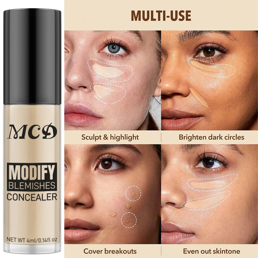 8 สี Liquid Foundation คอนซีลเลอร์ที่มีประสิทธิภาพกันน้ําอาชีพเหงื่อแต่งหน้า Face BASE สําหรับเครื่องสําอางผู้หญิง Oil Co