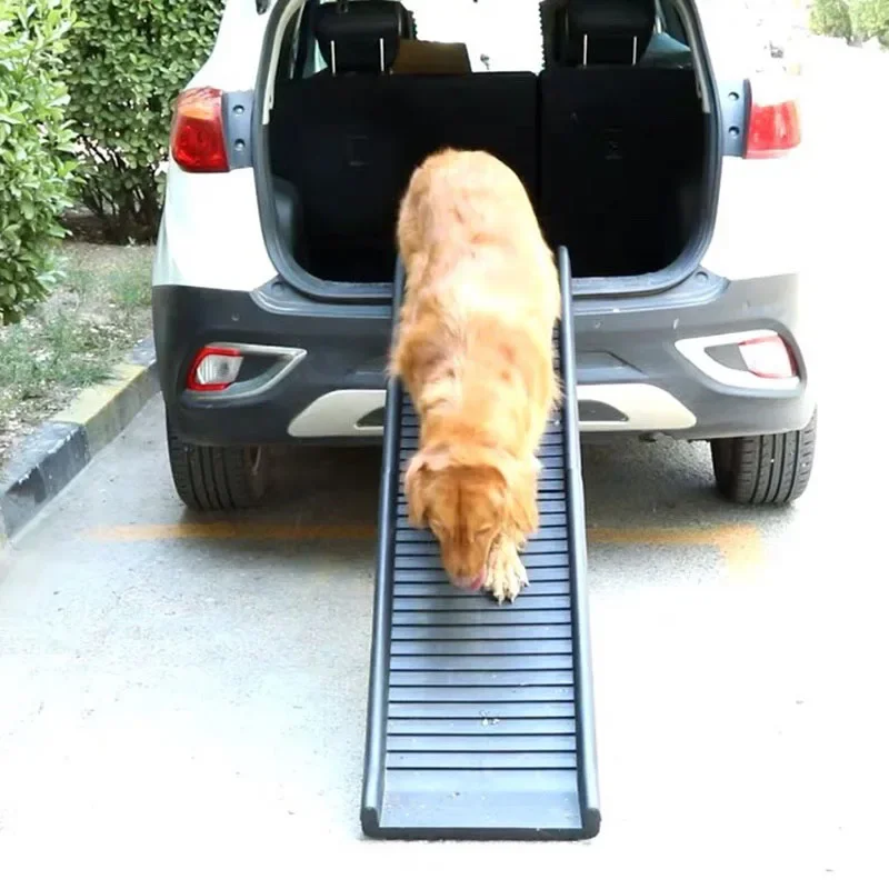 

Pet Ladder Large Dog Ramp Car Stairs Plastic Folding Non-slip Cat Climbing Safety Ramps Pet Steps Ladder High Beds SUV Trucks