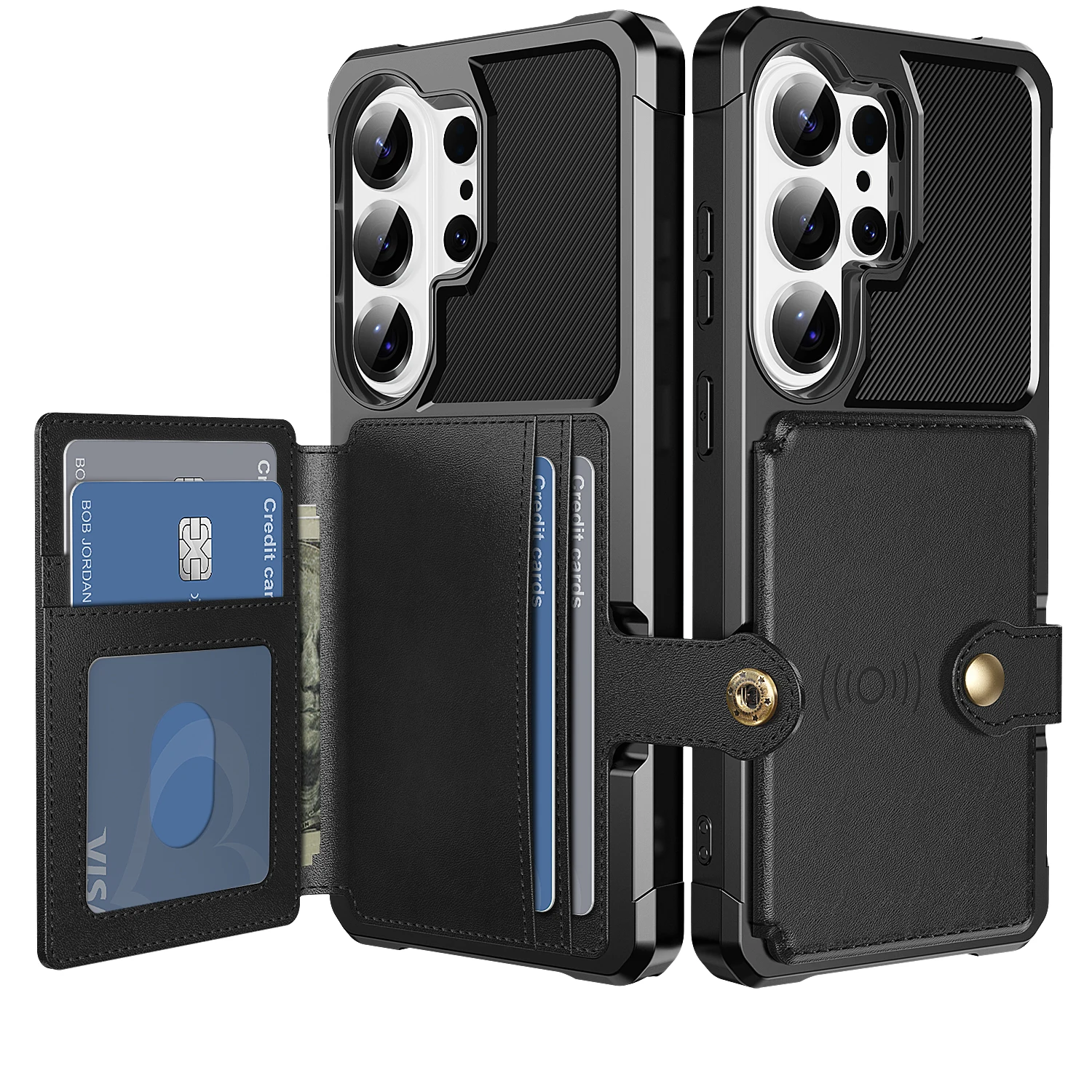 Leder Magnetische Brieftasche mit Kartenfach Hülle für Samsung Galaxy S26 Ultra S25 S24 S23 S22 Plus A57 A37 A17 A56 A36 Schutzhülle