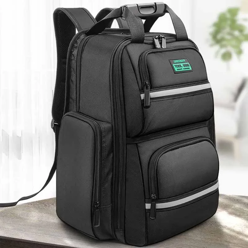 Bolsa de almacenamiento multifuncional para electricistas, bolsas de embalaje de herramientas de Hardware profesional, mochila portátil de gran