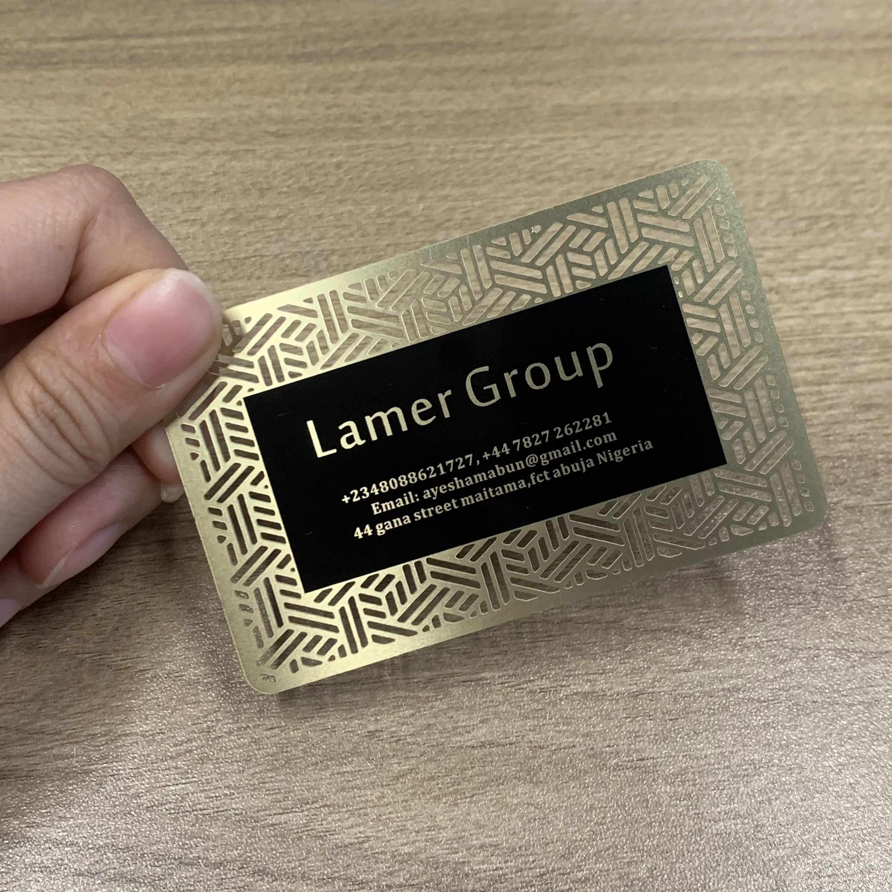 

Custom Cheapest Metal Credit Card Custom Luxury Laser Engraved Gold Metal Business Cards