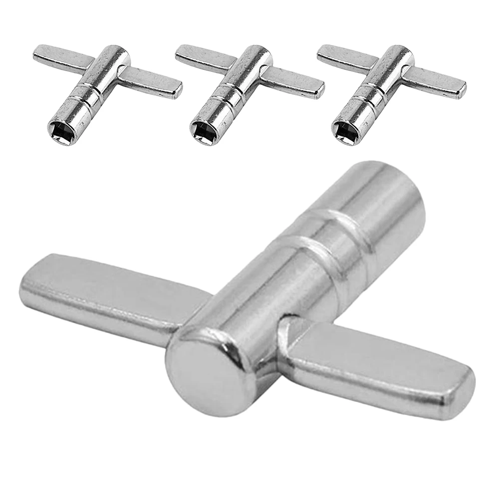 

4pcs Key T-Shaped Drum Tuning Tool Durable Anti-Wear Material For Percussion Drum Smooth Surface Easy Repair Practical Use For