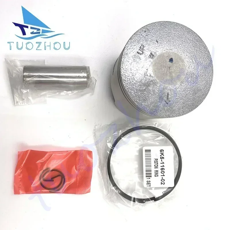 

6K5-11631-03 Piston Kit (Std) for Yamaha Outboard Motor 2-stroke 60HP 3CYL 6K5-11631-03-95 6H3-11631-01