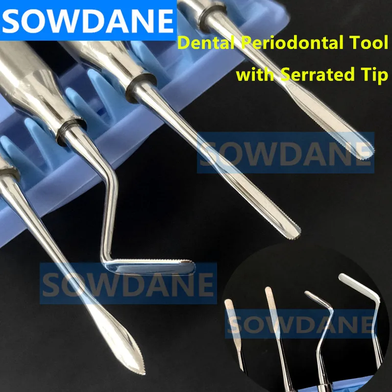 Dental Periotome Set with Serrated Dental Stripper Perio with Saw Tooth Contouring Placement Periodontal Surgical Implant Tool