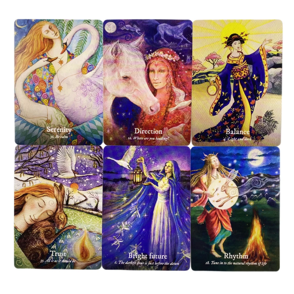 Goddess Dream Oracle Cards A 36 English Divination Edition Deck Borad Games