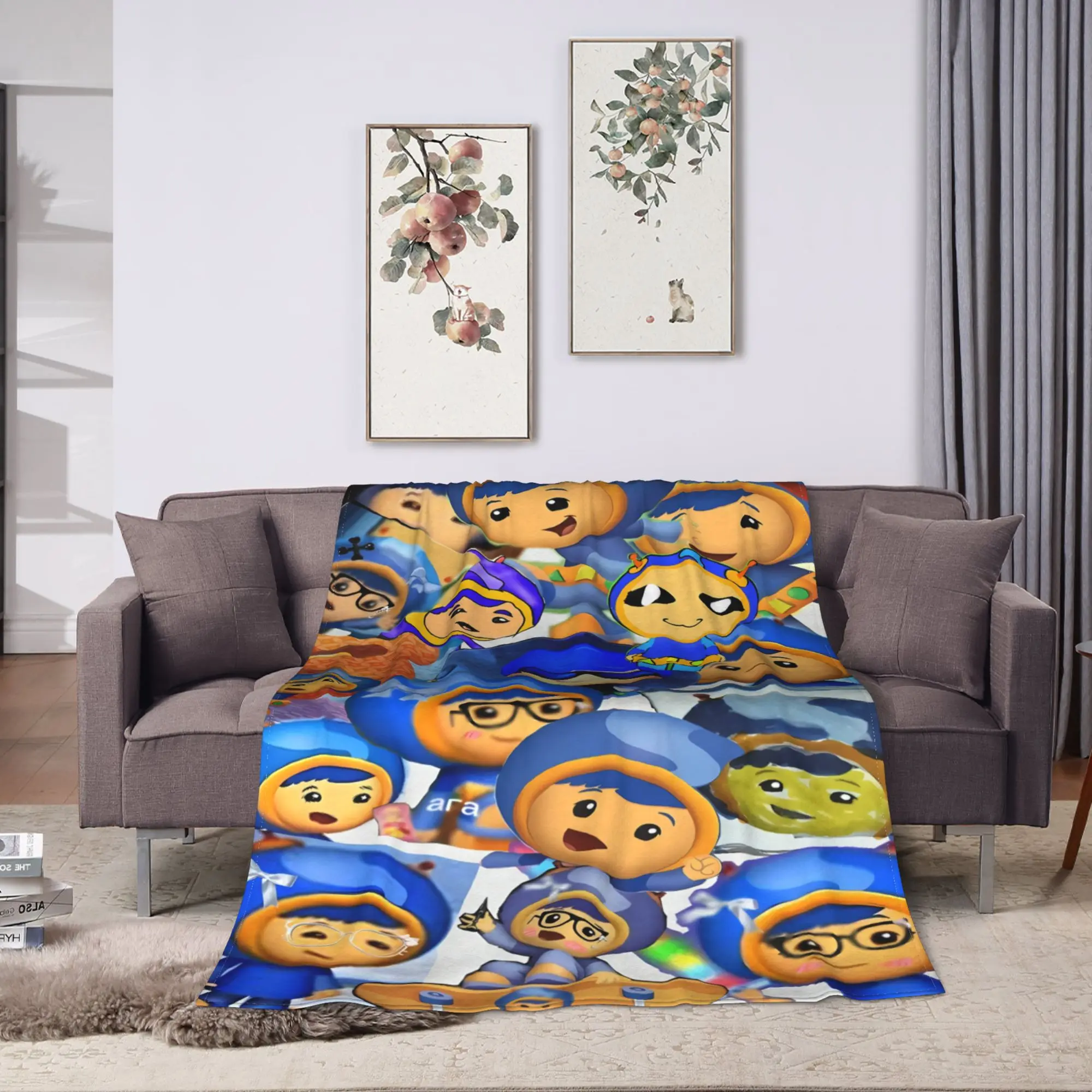 Team Umizoomi Soft Warm Blankets  Child Plush Throw Blanket Street Trend Bedroom Flannel Bedspread Sofa Bed Cover