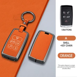 Car Key Case Holder Cover Shell For Land Rover Range Rover Discovery 5 LR2 LR4 Sport For JAGUAR XE XF XJ F PACE Remote Control