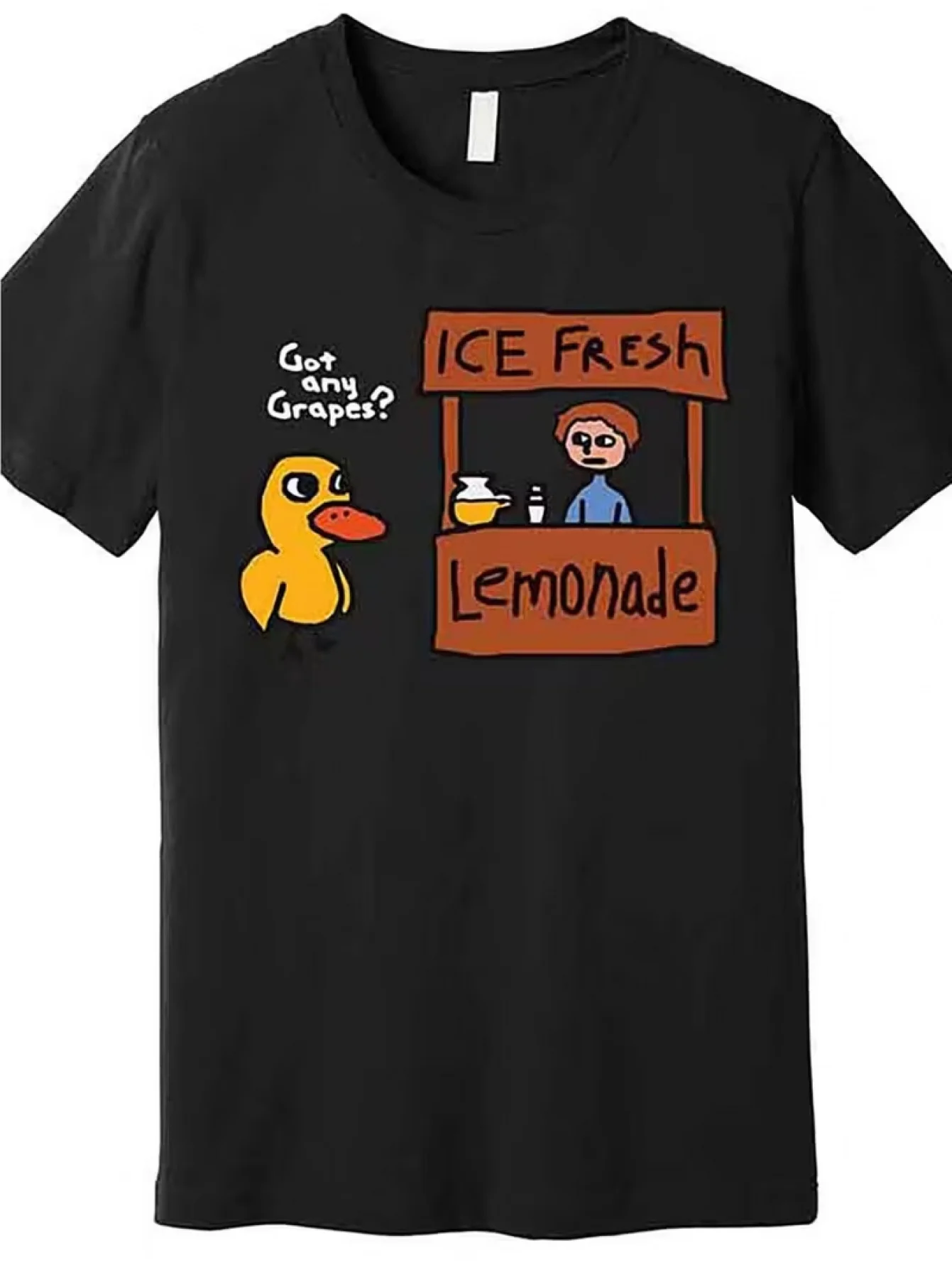 Fun Duck Print T-Shirt with 