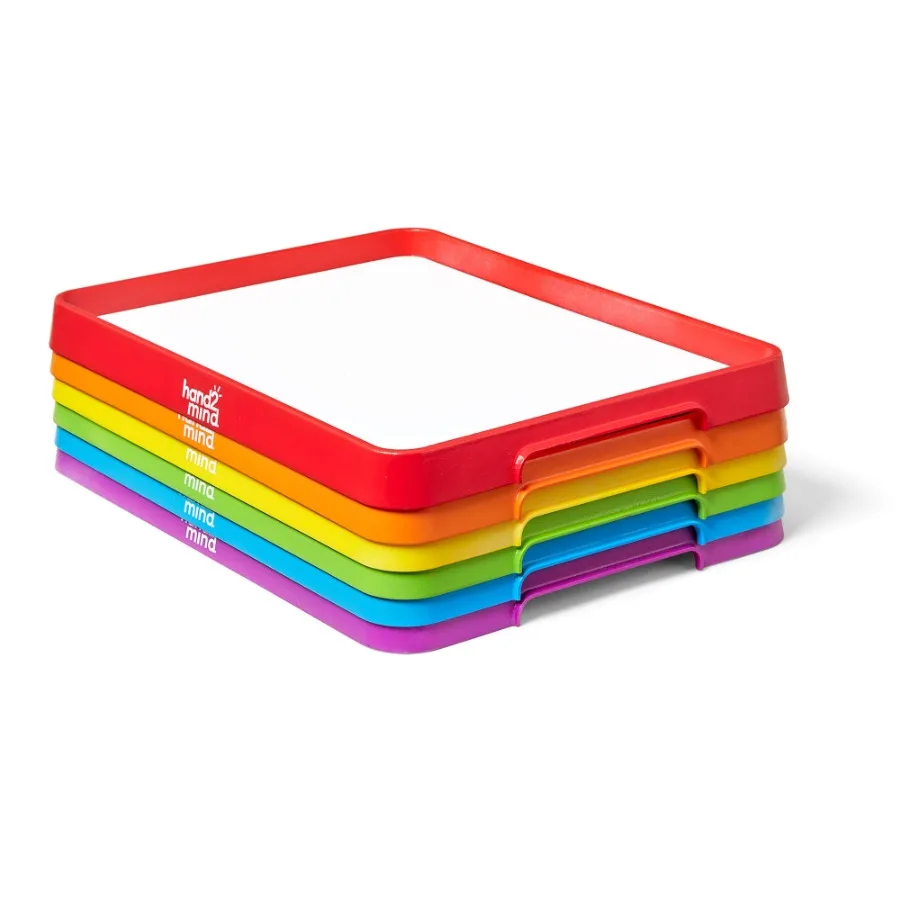 Magnetic Dry Erase Activity Trays with Stackable Design for Classroom Learning Magnetic Letter Trays for Early Literacy Develop