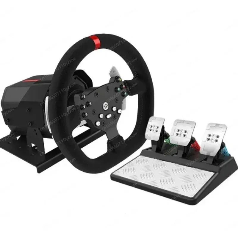 900‑Degree Rotation Wired Racing Game Wheel Force Feedback Controller Compatible With PXN V10 Ideal Present For Gamers