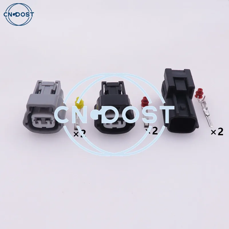 

1 комплект, 2-контактный 6189-1097 6189-0772, сборка переменного тока серии RS, автоматическая вилка, разъем электрического датчика температуры воды для Nissan