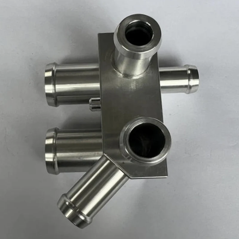 

Custom CNC Milling Stainless Steel Multi-port Fluid Distribution Connector for Precision Engineering