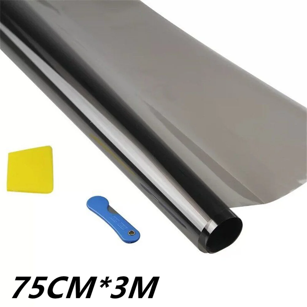 VLT Car Window Foils Film 75CM X 3M Home Glass Tint Tinting Film Summer Solar UV Protector Sun Blocking Universal