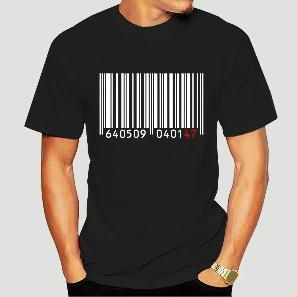 

47 Barcode T-Shirt - Inspired by Hitman Agent Assassin Game Newest Top TeesFashion Style Men Tee100% Cotton Classic tee 3045X