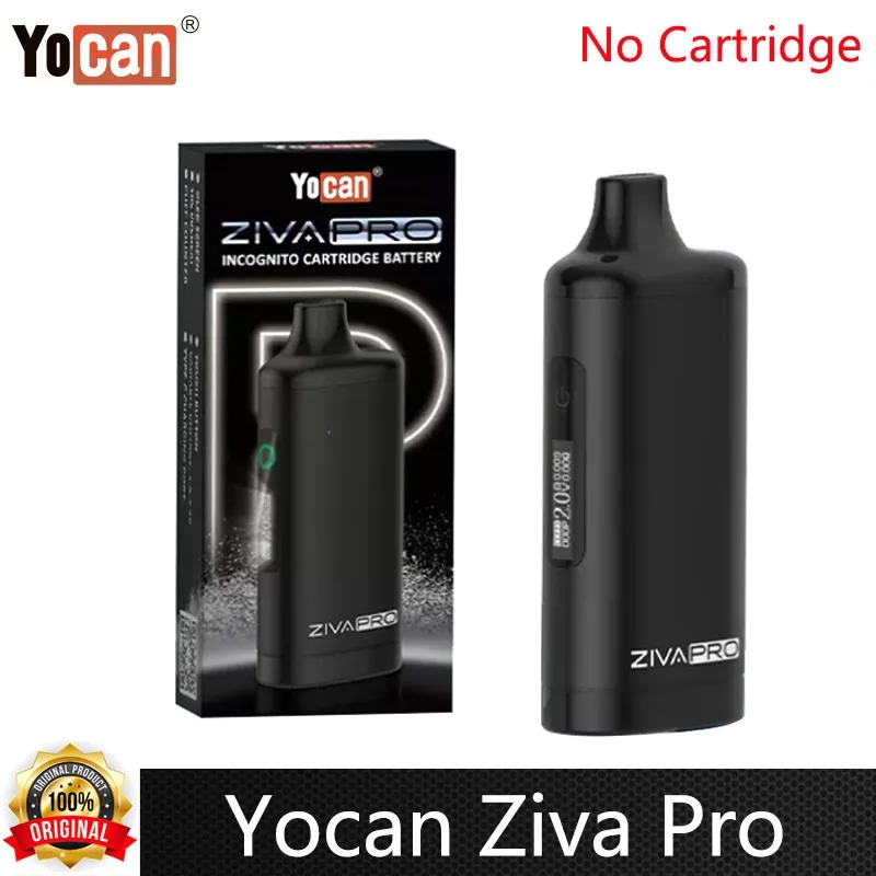 1-5 uds Yocan Ziva Pro Vape Mod 510 batería para cartucho 510 Vape 650mAh pantalla OLED 1,8 V-4,2 V Vape Pen cigarrillo electrónico