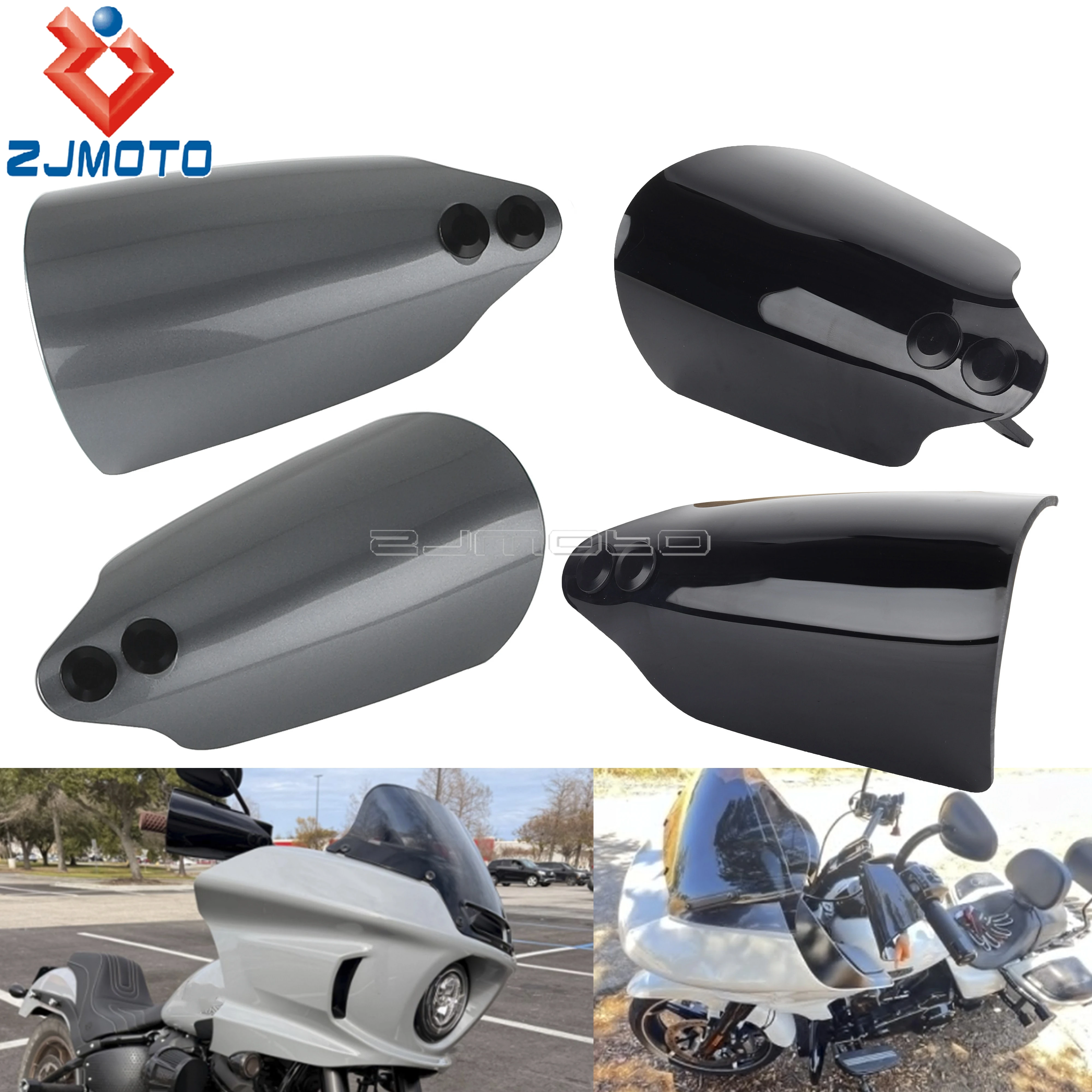 Windproof Handguards Shield PP Hand Wind Protecton Cover For Harley Softail Low Rider ST 117 FXLRST 2022-2023 Deluxe FLDE 18-20