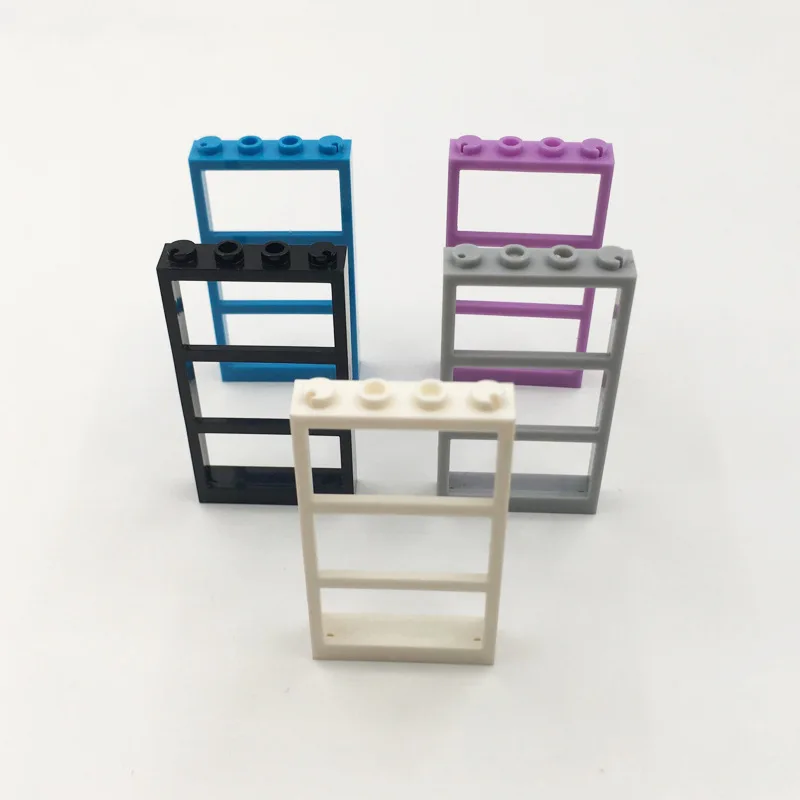 MOC Small Particle 1x4x6 Window Frame Building Blocks Housing Construction DIY Spare Parts 764 Compatible with Lego 57894
