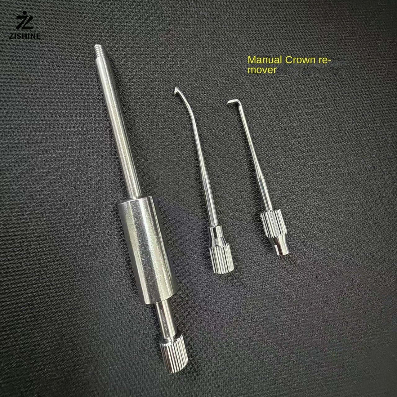 1 Set High Precision Stainless Steel Dental Manual Control Crown Remover, Double Head Dental Lab Equipment Dentist Tools
