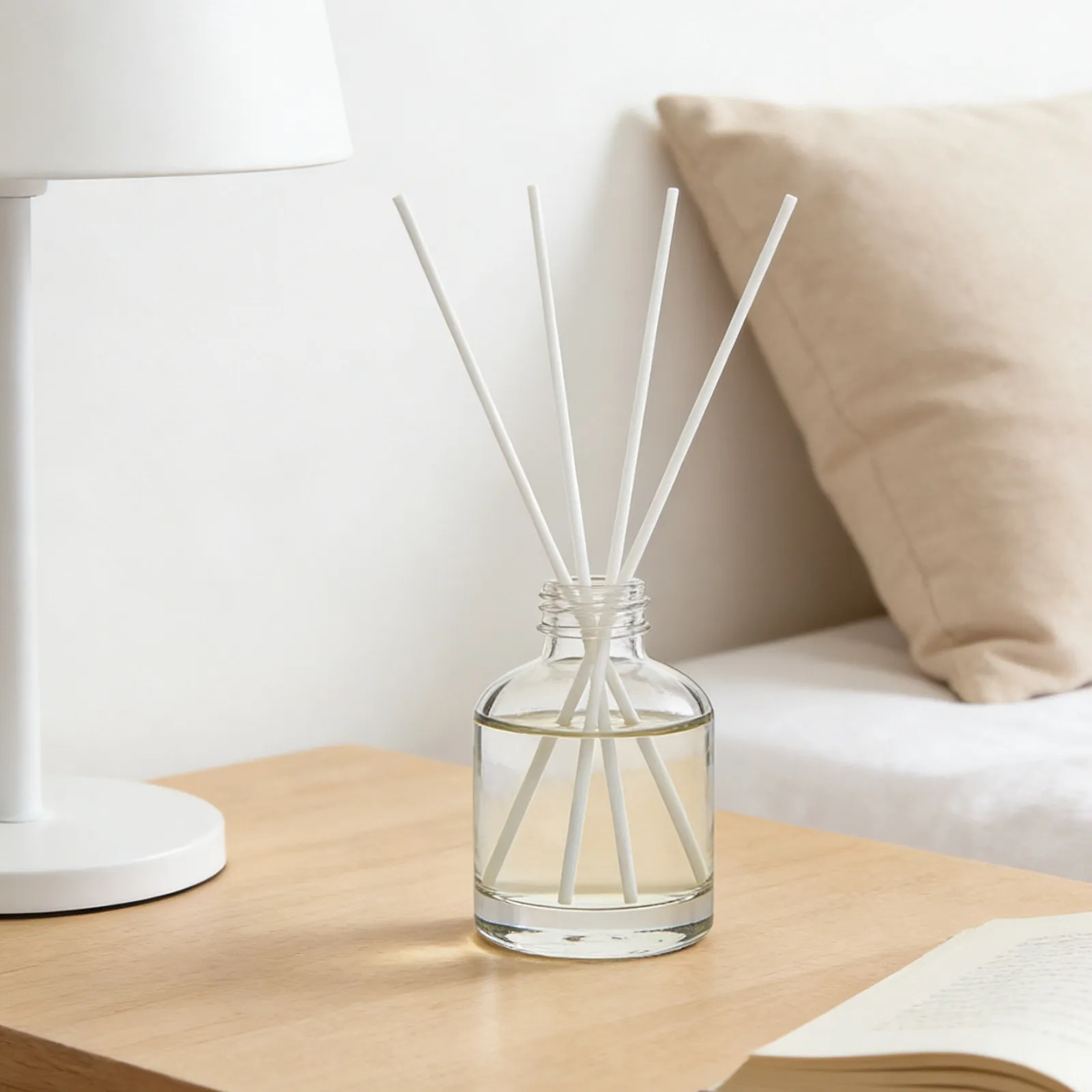 100Pcs Fiber Reed Diffuser Sticks 29cmx3mm for Essential Oils Lasting Freshener Spa Office Home Scent Diffuser