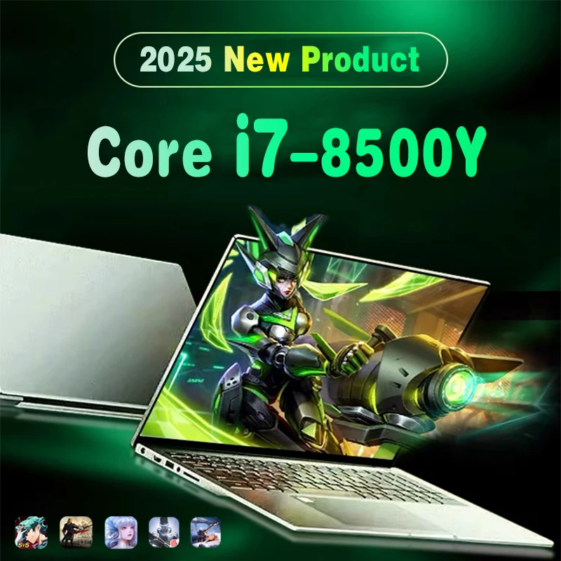 

15.6" Windows 11 Pro Laptop Computer Core i7 8500Y 16GB RAM 1TB SSD Laptops Office Computer PC Fingerprint Unlock Notebook