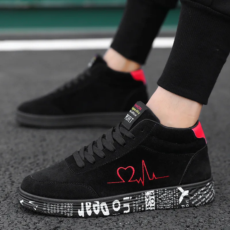 2024 Trend Korean Couple Casual Lover Color PU Breathable Sport Women Shoes Sneakers Flat Platform Plus Size 44 Ladies Trainers