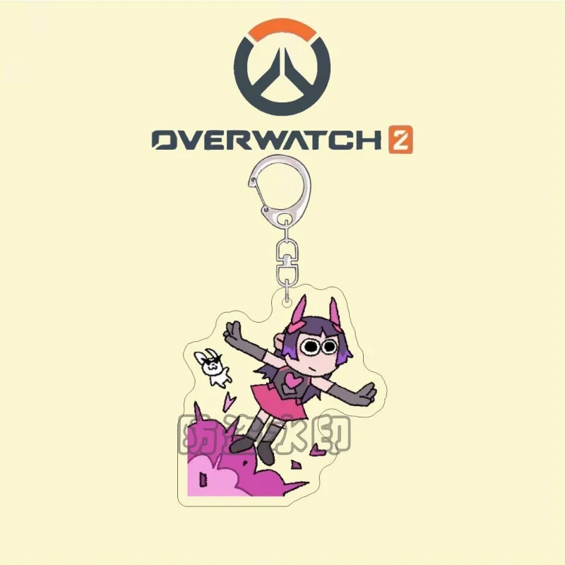 

ccc GAME Overwatch HD Acrylic Keychain Ornament Backpack Hanging Decoration Accessories Keyring Pendant Shimada Hanzo