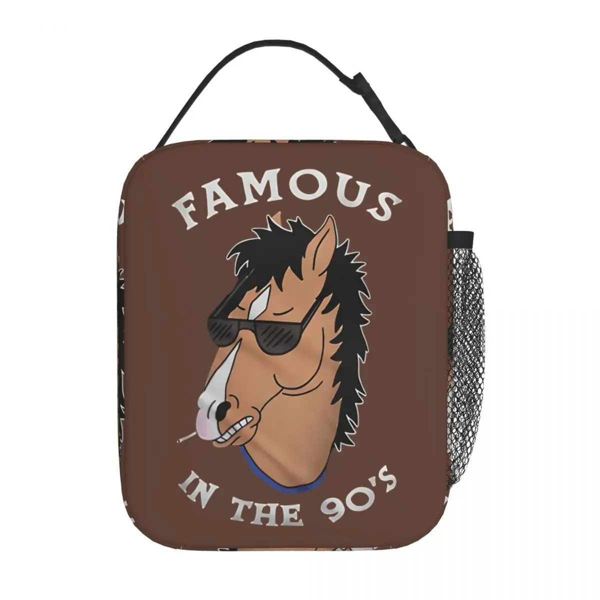 Funny BoJacks Horsemans  Insulated Lunch Bags Cooler Bag Reusable Lunch Container Cartoon Leakproof Tote Lunch Box Food Bag
