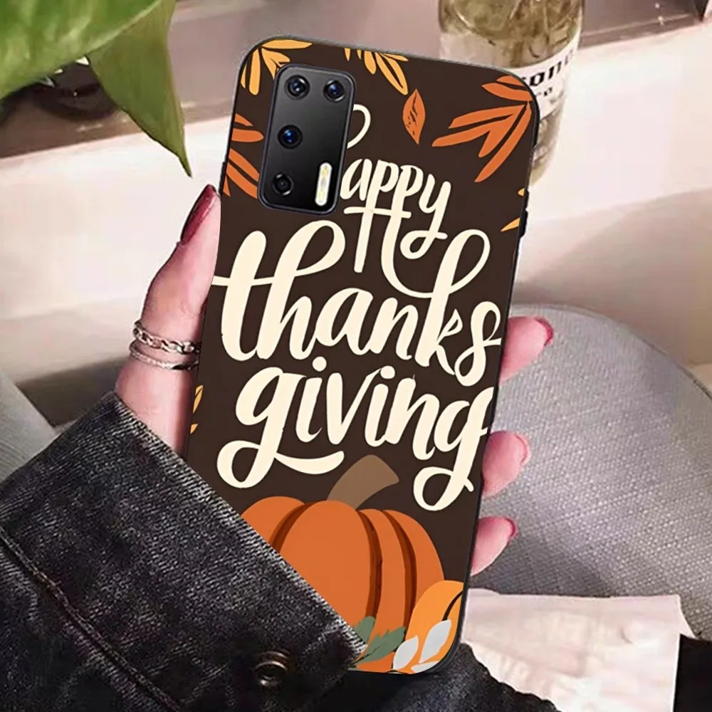 Pumpkin Happy Fall Autumn Phone Case For Huawei P 8 9 10 20 30 40 50 Pro Lite Psmart Honor 10 Lite 70 Mate 20lite