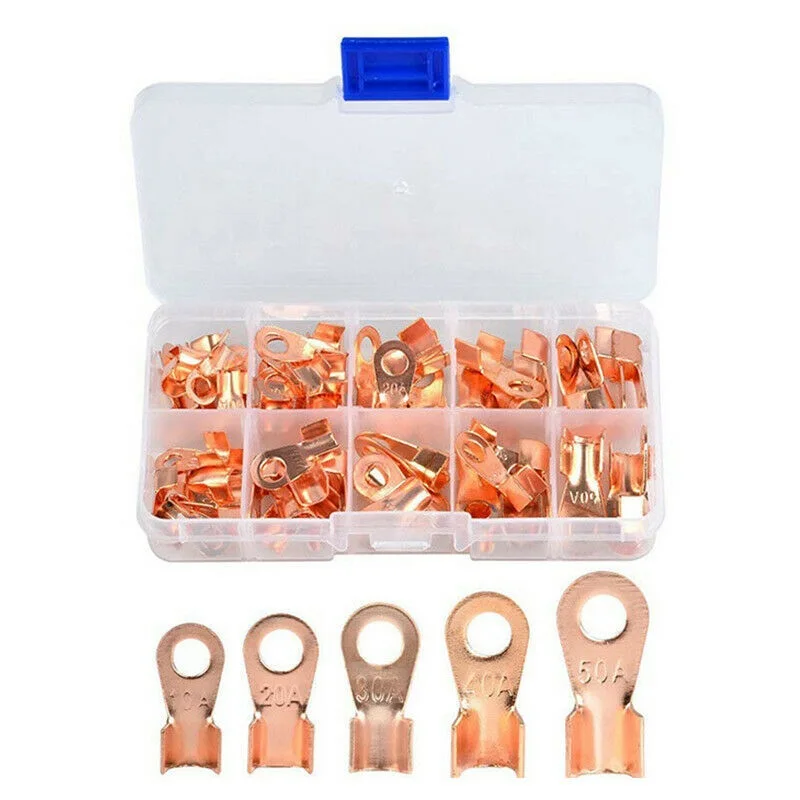 

Copper Connection Terminal Kit Featuring a Total of Seventy Pieces Designed for Effective Wiring Solutions in Batteries
