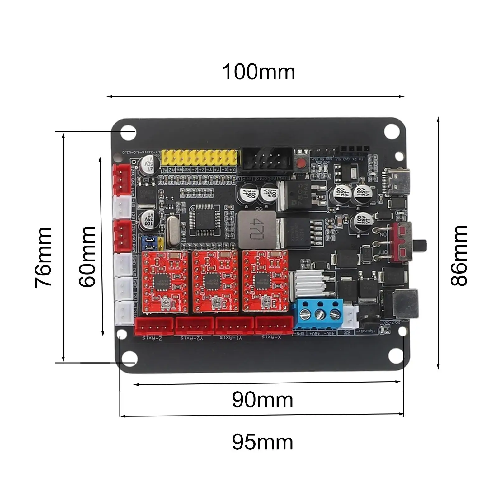 Master Chip B Tooth X Y Z Stepper Motor Non CRONOS Control Board CNC Double Yaxis X Y Z Stepper Motor Supports Stepper Motor