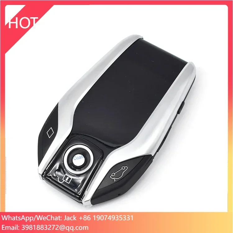 Nuevo control remoto LCD para coche, arranque remoto inteligente, parada, empuje pasivo, sistema de entrada sin llave inteligente, alarmas para coche