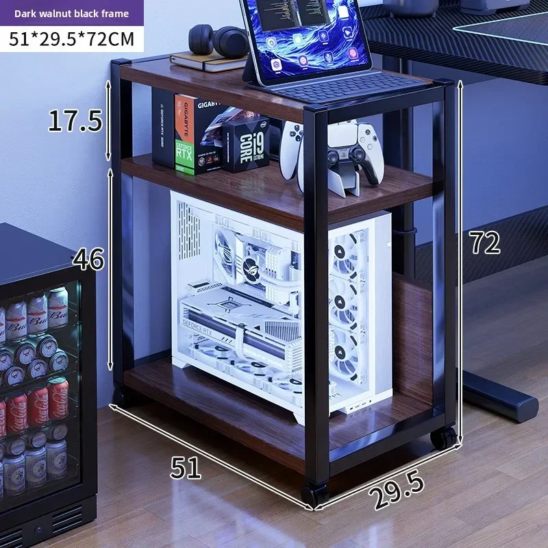 

Computer host bracket simple multi-layer removable chassis storage rack minimalist wind table trolley