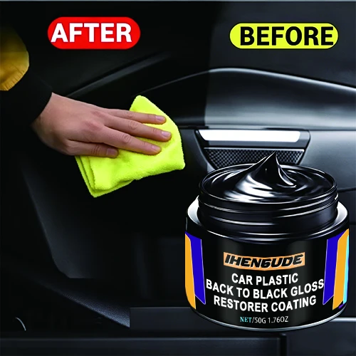 Car Plastic Restorer Back To Black Gloss Auto Interior Leather & Panel Renewal Wax Coating Agent Auto Polish And Repair Coating
