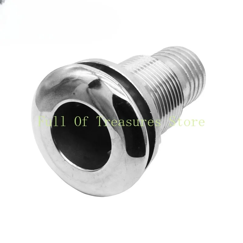 316 stainless steel water outlet, ventilation port, drainage port, half wire 3/8 3/4 1 inch yacht and marine