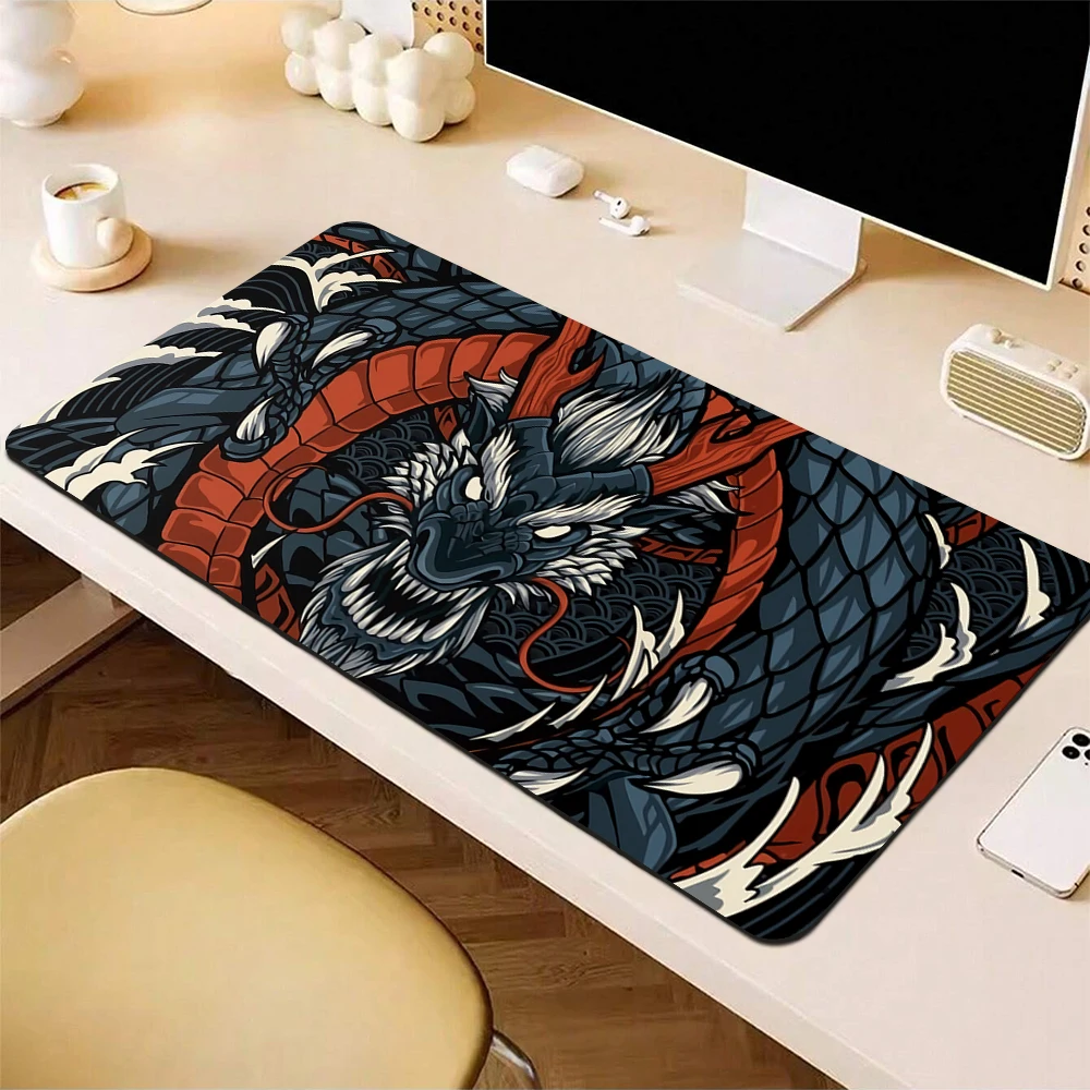 

Anime Gaming Mouse Pad Large Rubber Mousepad Gamer Computer Mouse Mat XXL Dargon Locking Edge Desk Mat Art Office Keyboard Pad