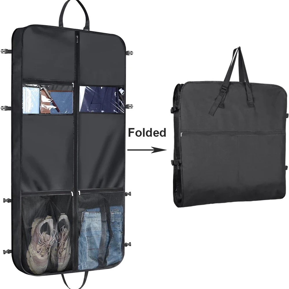 

Сумка для одежды 50 дюймов, складная, для путешествий, с множеством карманов, для ручной клади, прочная, для деловых поездок
