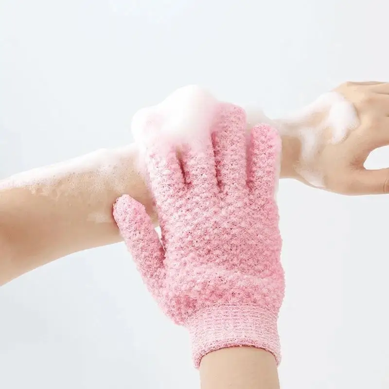 【CC】Exfoliating Bath Gloves Soft Massage Shower Gloves For Deep Cleansing & Dead Skin Removal