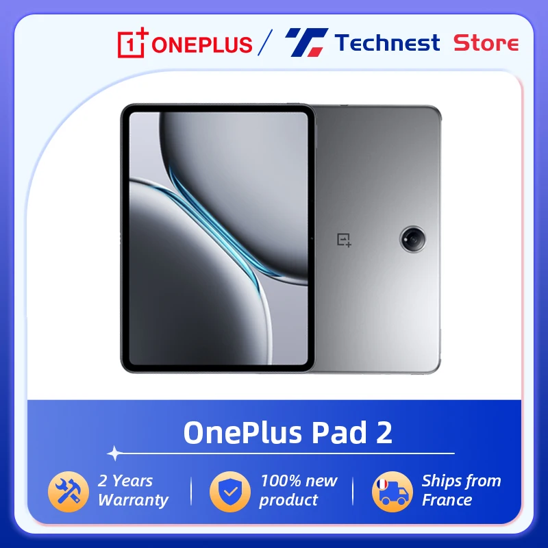 Global Version OnePlus Pad 2 Tablet 12GB 256GB Snapdragon 8 Gen 3 Chipset 3K 12 inches Display 9510mAh Battery