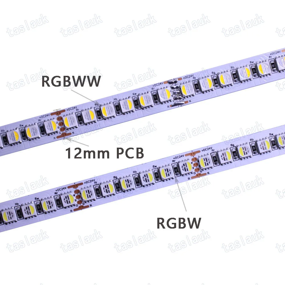 5M 120LEDs/M White Warm White RGBW RGB RGBWW 5050 5025 CCT WW+CW LED Strip Tape Lights temperature adjustable 12V 24V