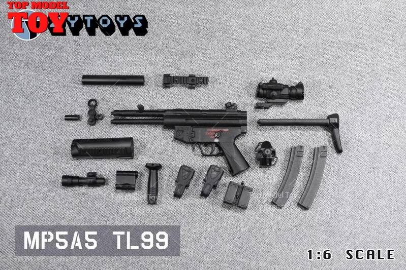 ZYTOYS ZY8042 1/6 échelle MP5A5 MP5A4 mitrailleuse MP5 accessoires d'arme en plastique modèle adapté 12 ''soldat figurine corps poupée