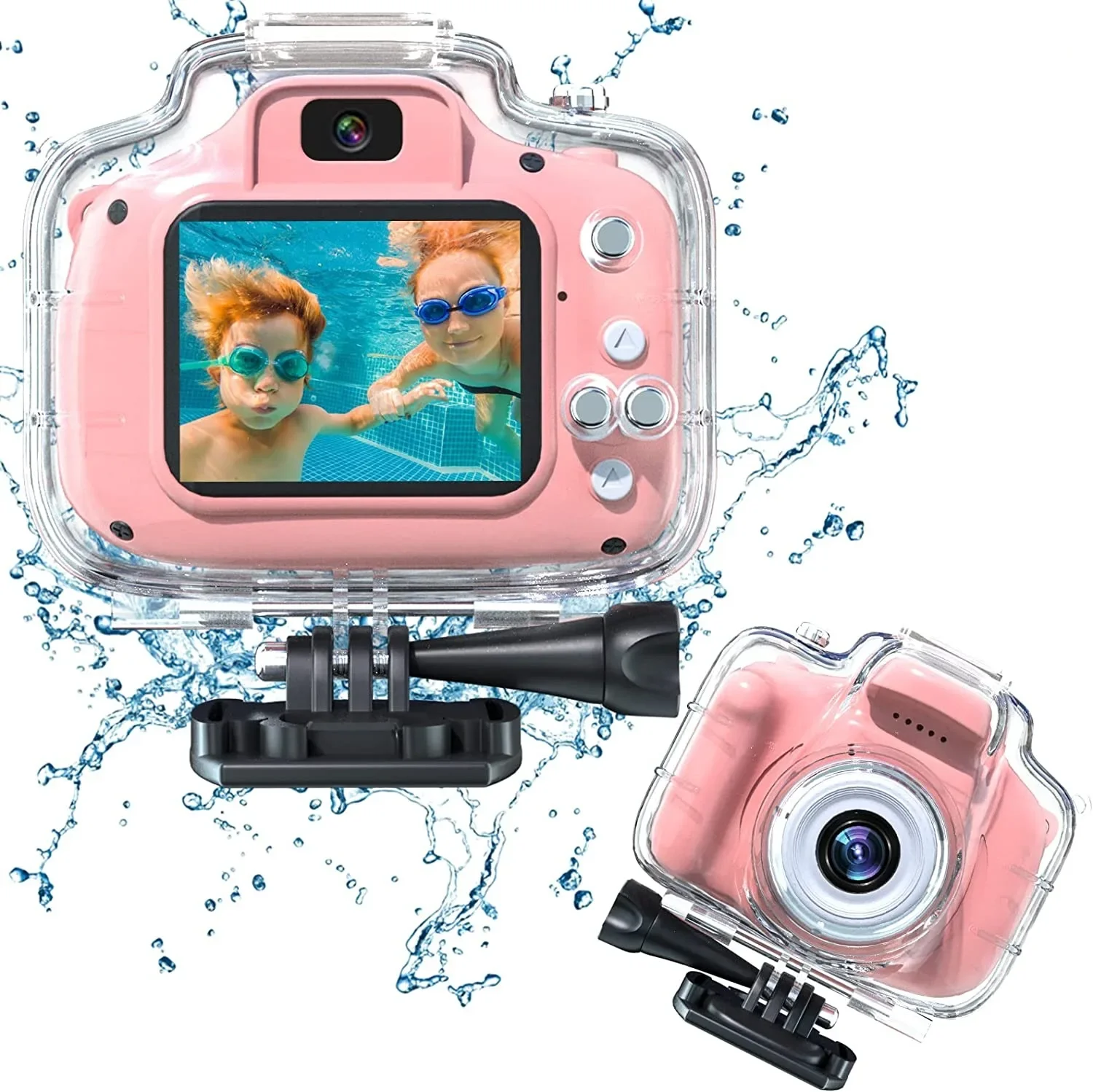 Kids Camera Waterproof 2 Inch LCD Screen Children Digital Camera 1080P Underwater Video Recorder Photography Toys Birthday Gift