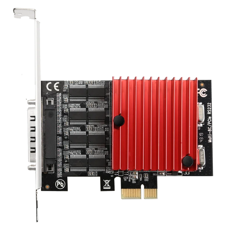 신제품 8포트 RS232 PCI 익스프레스 시리얼 카드 8포트 시리얼 확장 카드 기타 컴퓨터 액세서리