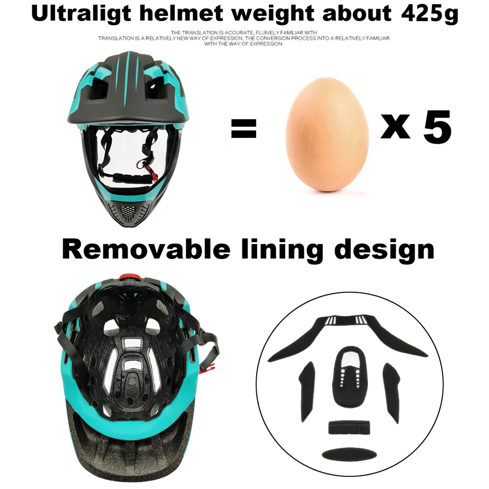 LOCLE Child Roller Skating Helmets Mouth Guard Children Ski Helmet Full Face Skating Skateboard Snowboard Snow Helmet Kids