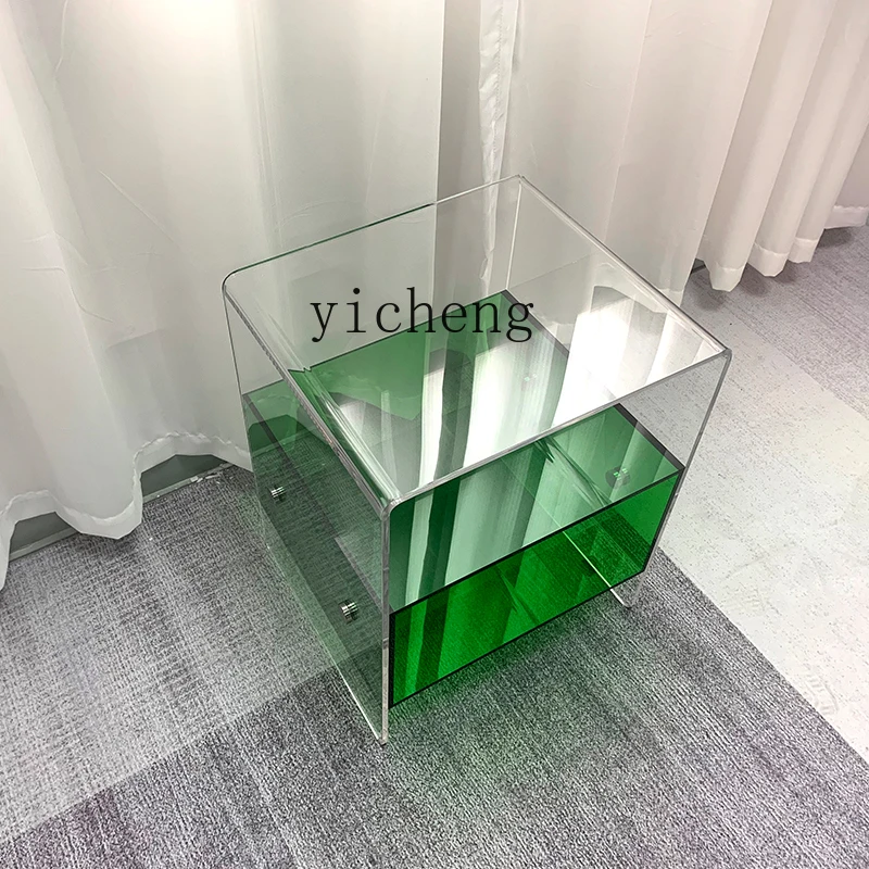 طاولة ZZ بجانب السرير، غرفة نوم بسيطة، بجانب السرير، خزانة تخزين متعددة الطبقات، أريكة فاخرة وحديثة وبسيطة، جانب صغير، قليلة #2